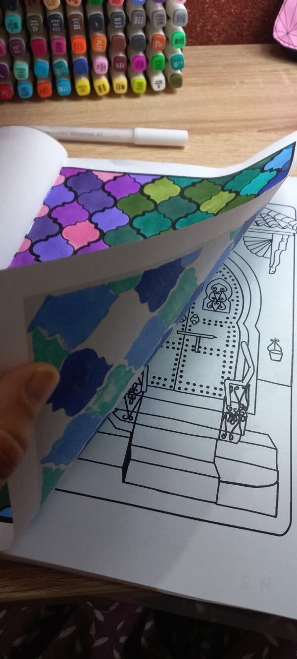 30 coloriages adulte sur l´art islamique, décoration, artisanat, mode orientale & berbère - pdf téléchargeable instantané – Image 6